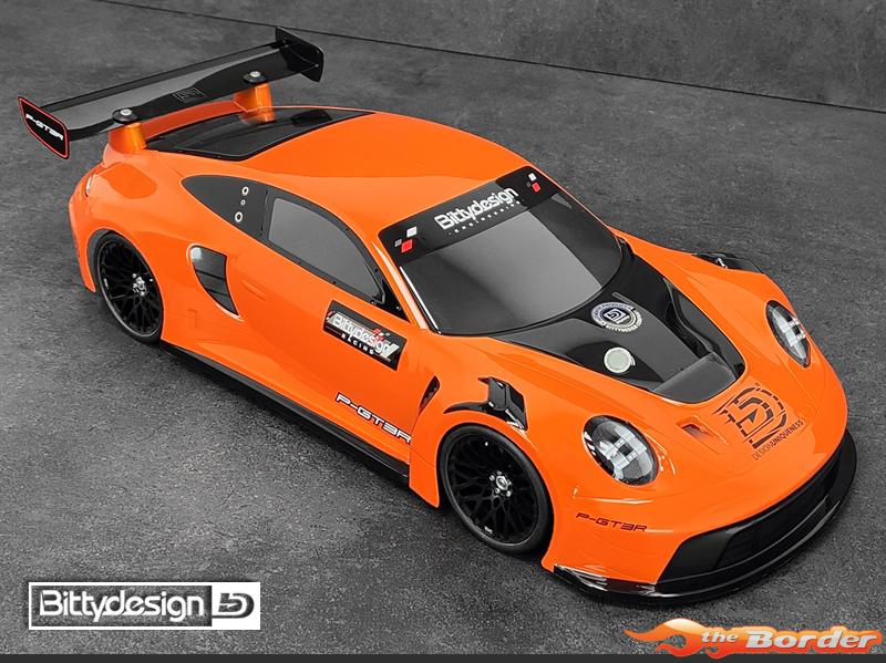 BittyDesign P-GT3R 1/10 GT Clear Body 190mm BD-GT-190PGT3R - Afbeelding 8