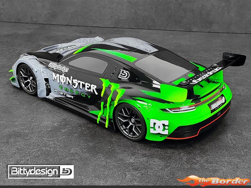BittyDesign P-GT3R 1/10 GT Clear Body 190mm BD-GT-190PGT3R - Afbeelding 5
