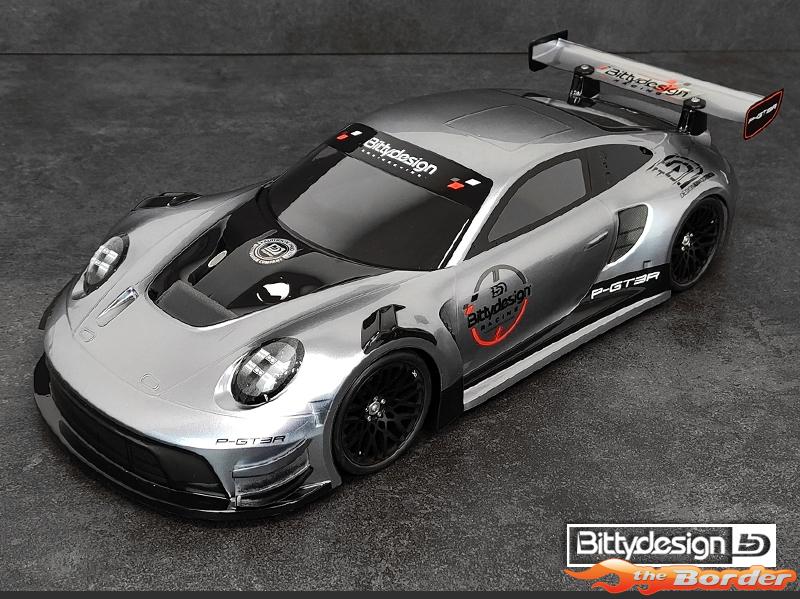BittyDesign P-GT3R 1/10 GT Clear Body 190mm BD-GT-190PGT3R - Afbeelding 4