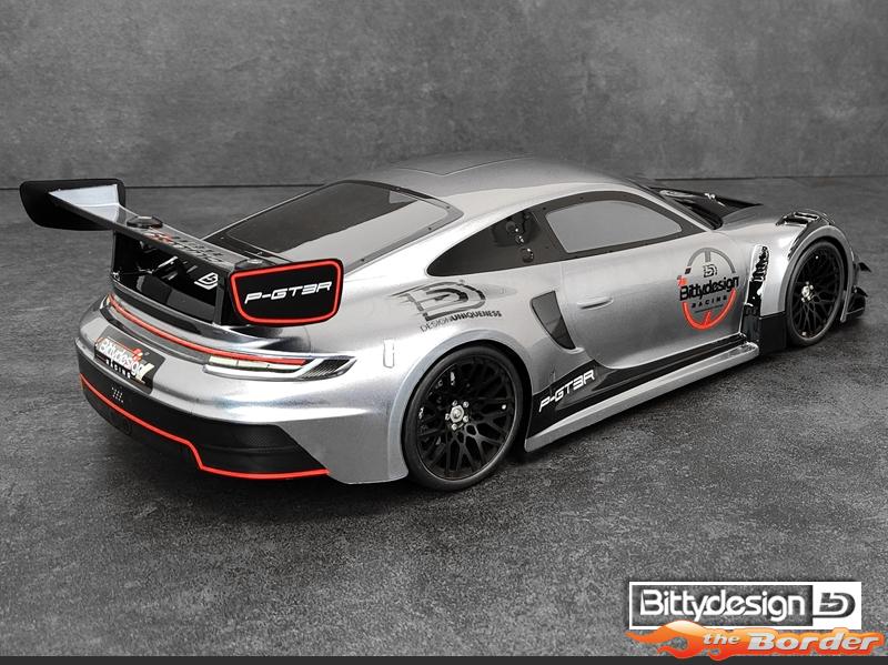 BittyDesign P-GT3R 1/10 GT Clear Body 190mm BD-GT-190PGT3R - Afbeelding 3