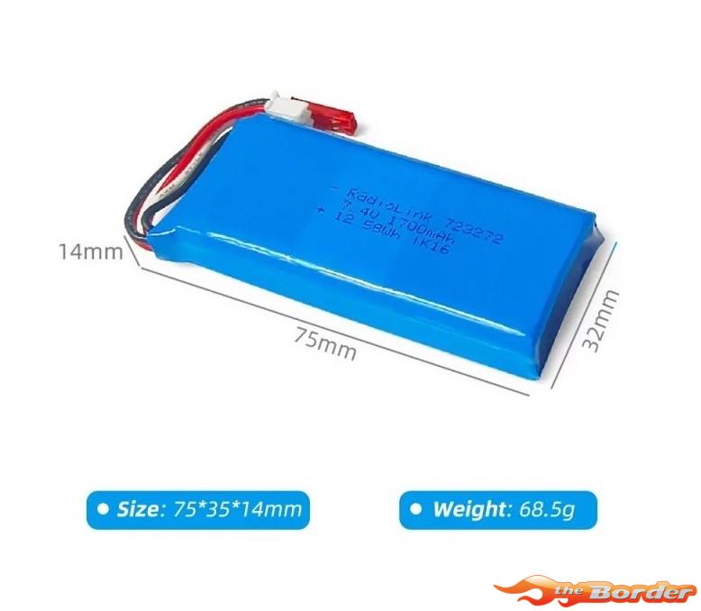 RadioLink 7.4V 1700mAh 2S LiPo Batterij voor RC8X/RC4GS V3/RC6GS V3/T8FB BT/AT9S Pro - Afbeelding 3