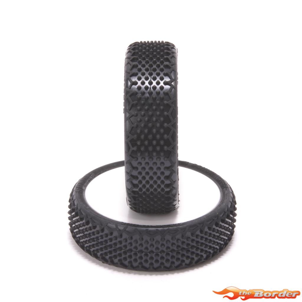 Schumacher Splinter Yellow Preglued 1/10 2WD Tyres - Front (2) U6910 - Afbeelding 3