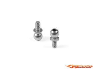 XRAY Hard Steel Ball End 5.4mm With Thread 6mm - Nickel Coated (2) 362656