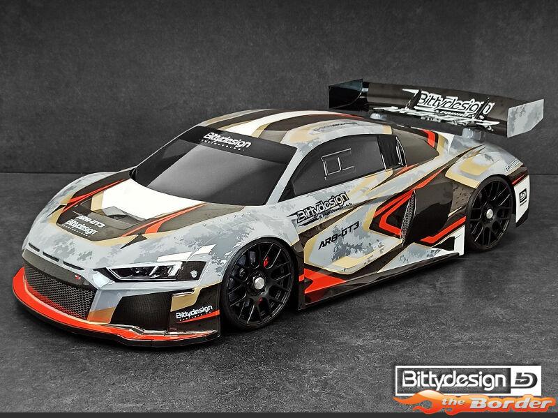 BittyDesign AR8-GT3 1/8 GT clear body 325mm (SWB) 1mm thick - Afbeelding 5