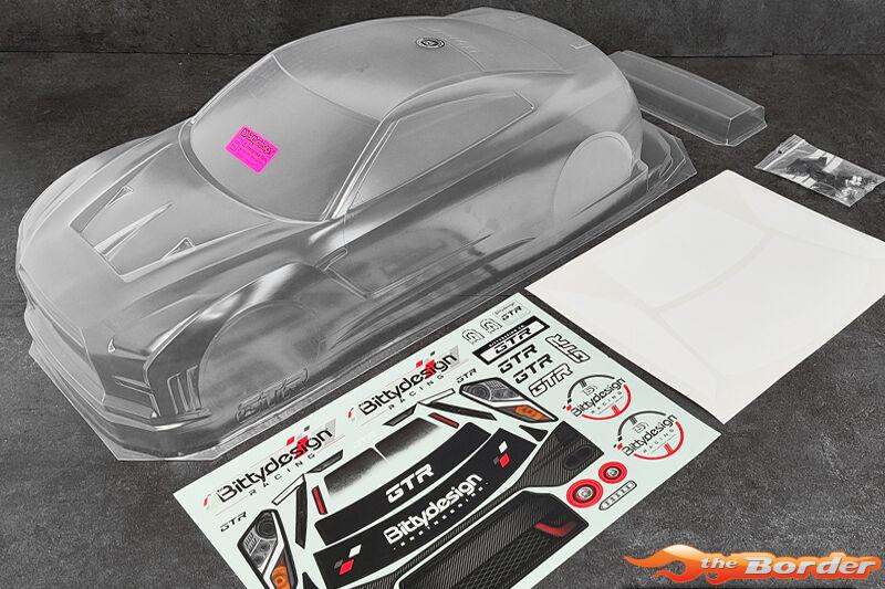 BittyDesign GTR 1/8 clear body for ARRMA Vendetta/Infraction Mega 1mm - Afbeelding 3