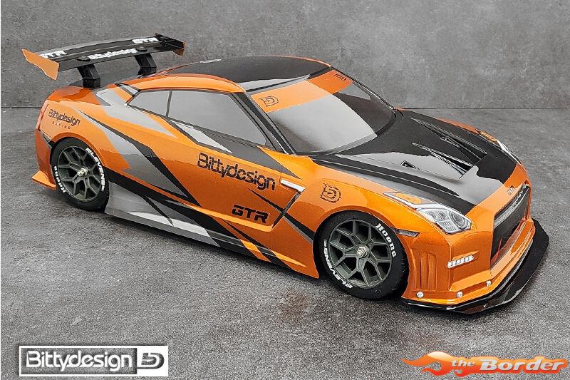 BittyDesign GTR 1/8 clear body for ARRMA Vendetta/Infraction Mega 1mm - Afbeelding 6
