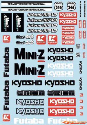 Kyosho Mini-Z Logo Sticker Sheet BRPD1046
