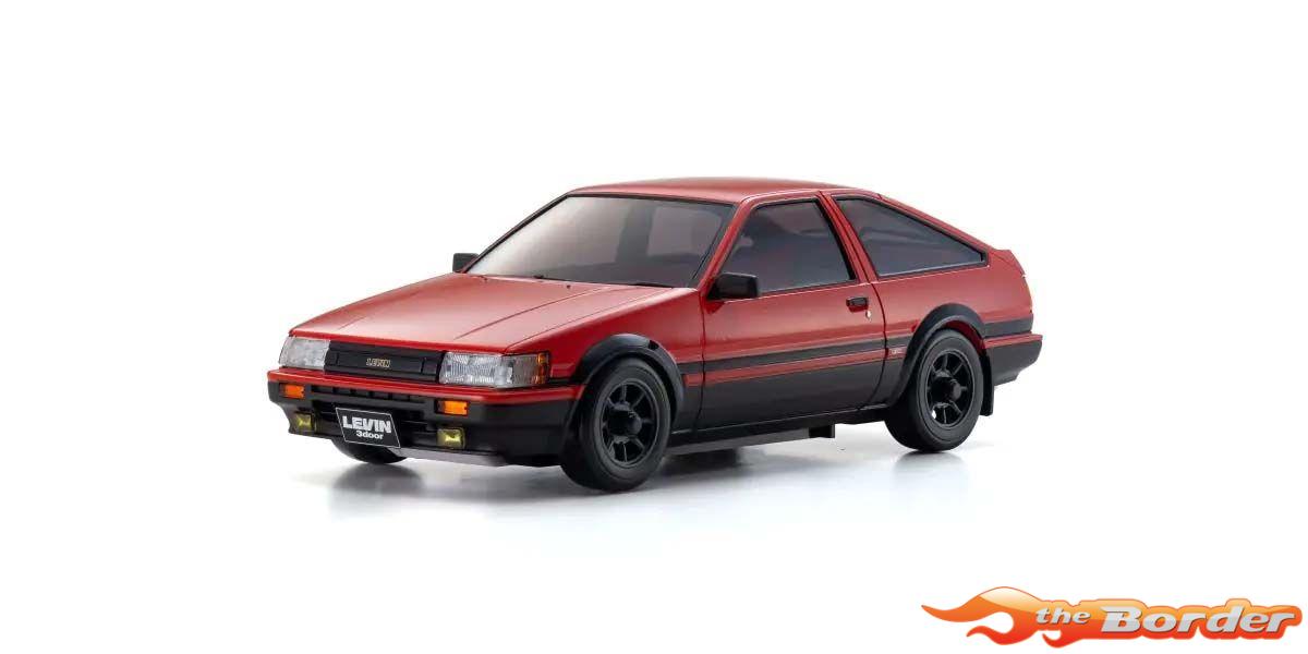 Kyosho Mini-Z AWD Toyota Corolla Levin Red -Black AE86 32641RBK - Afbeelding 5