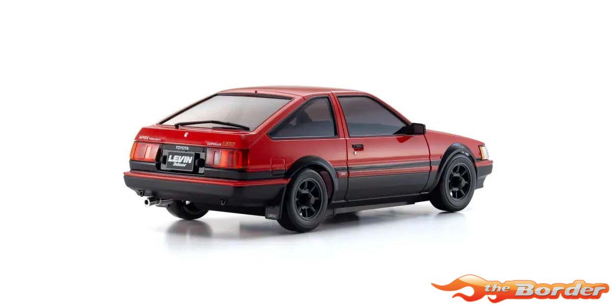 Kyosho Mini-Z AWD Toyota Corolla Levin Red -Black AE86 32641RBK - Afbeelding 4