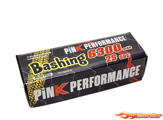 Pink Bashing Hard Case 2S Lipo 7.4V 6300mAh 50c - Afbeelding 3