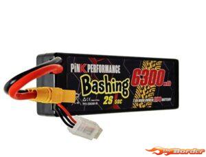 Pink Bashing Hard Case 2S Lipo 7.4V 6300mAh 50c