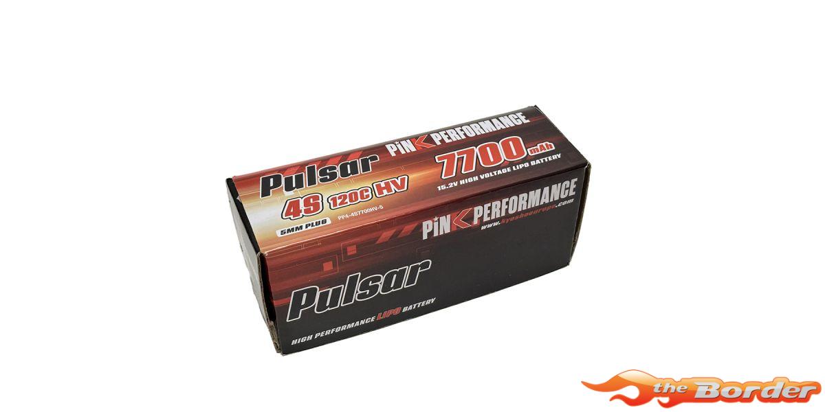 Pink Pulsar Hard Case 4S HV LiPo 15.2V 7700mAh 120C - Afbeelding 2