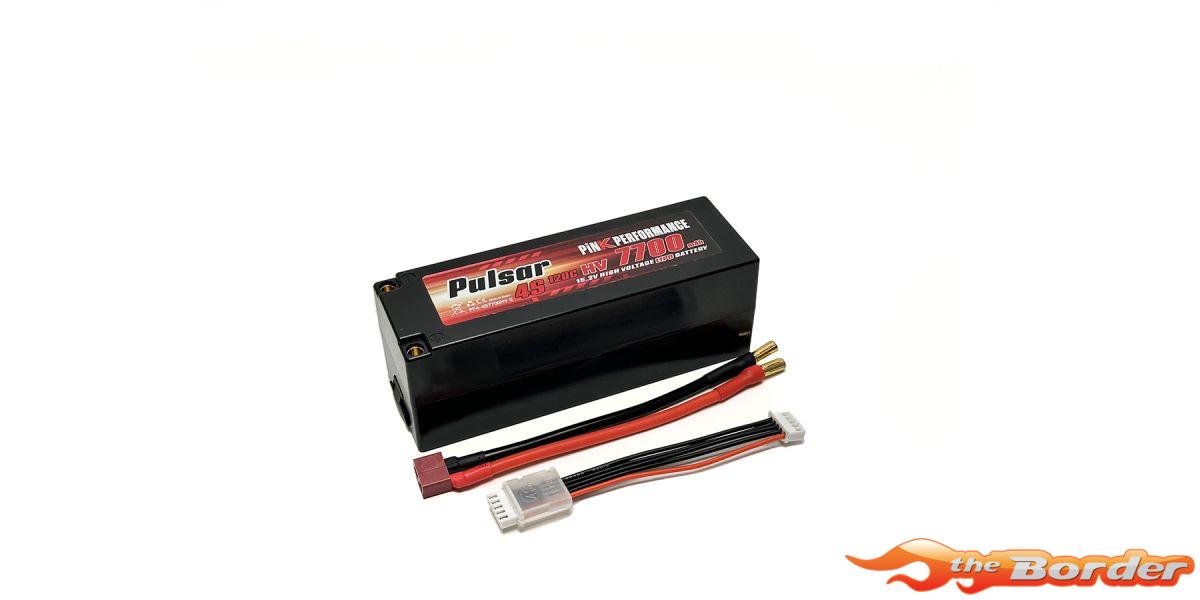 Pink Pulsar Hard Case 4S HV LiPo 15.2V 7700mAh 120C - Afbeelding 3