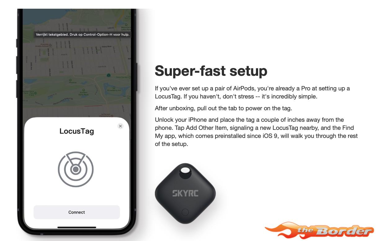 SkyRC LocusTag STB001 (Made for Apple Find My / AirTag alternatief) 800153-01