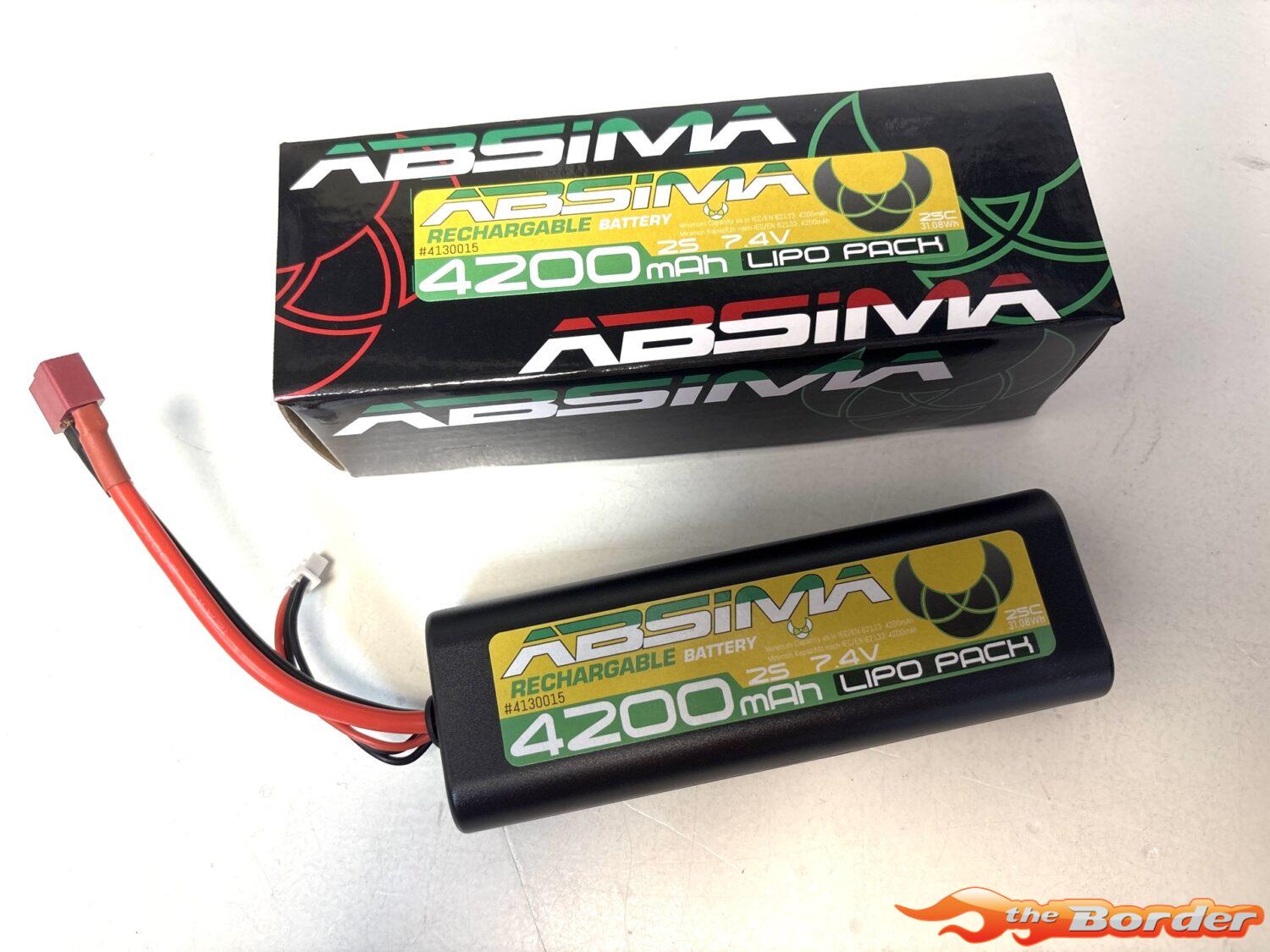 Absima 4200mAh 2S 7.4V T-Plug (Deans) LiPo Battery 4130015