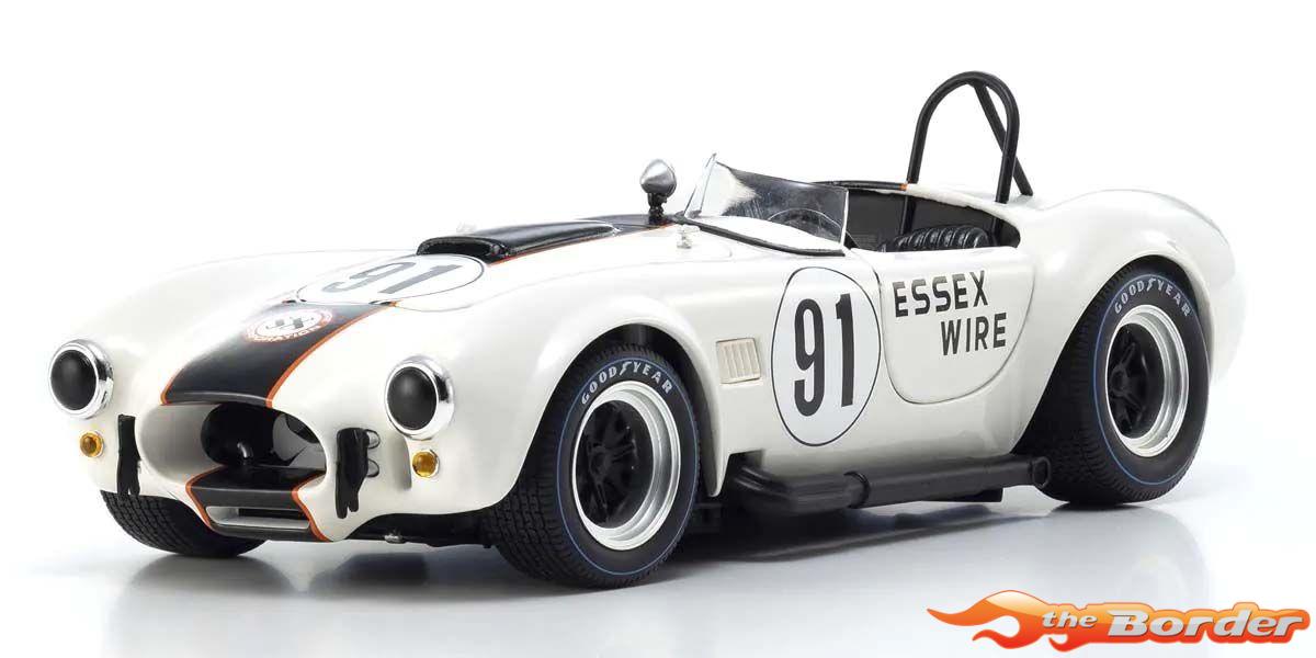 Kyosho 1:18 Shelby Cobra 427 S/C Spider Essex Wire Bridgehampton 1965 Nr.91 8047EW - Afbeelding 10