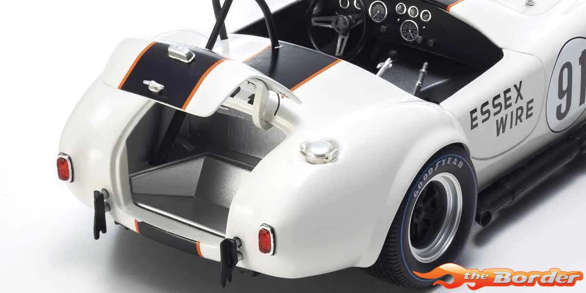 Kyosho 1:18 Shelby Cobra 427 S/C Spider Essex Wire Bridgehampton 1965 Nr.91 8047EW - Afbeelding 7