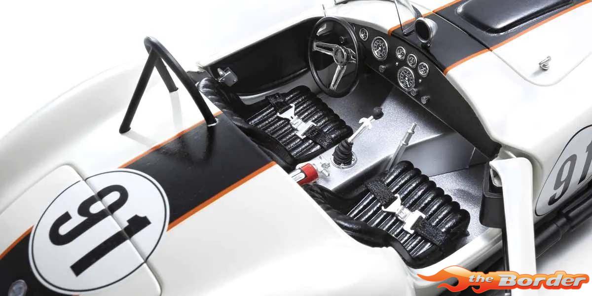Kyosho 1:18 Shelby Cobra 427 S/C Spider Essex Wire Bridgehampton 1965 Nr.91 8047EW - Afbeelding 8
