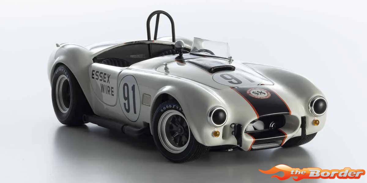 Kyosho 1:18 Shelby Cobra 427 S/C Spider Essex Wire Bridgehampton 1965 Nr.91 8047EW - Afbeelding 9