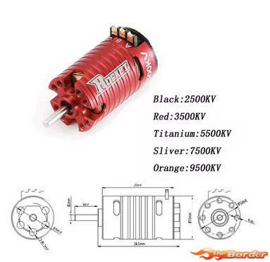 Surpass Hobby Rocket Brushless Motor 3500KV for 1/28 Scale - Afbeelding 2