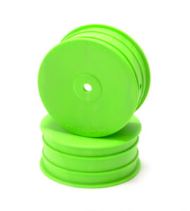Schumacher Wheel Hex Front 4WD Green (2) U8688