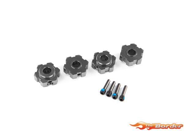 Traxxas Wheel Hubs Hex Alum. Gray (4) 8956-GRAY