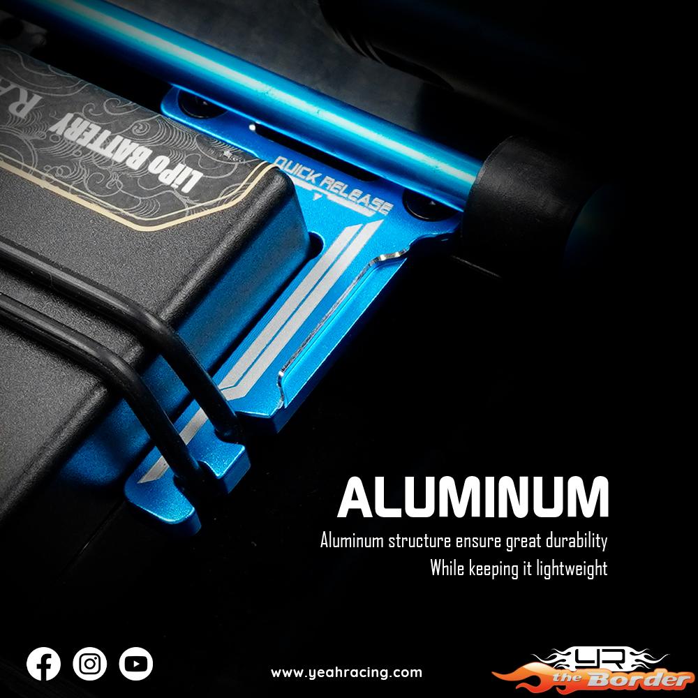 Yeah Racing Alu Short Battery Holder For Tamiya TT-02 TATT-075BU - Afbeelding 6