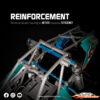Yeah Racing Aluminium Damper Brace (Front & Rear) for Tamiya BBX (BB-01) TABB-011BU - Afbeelding 5