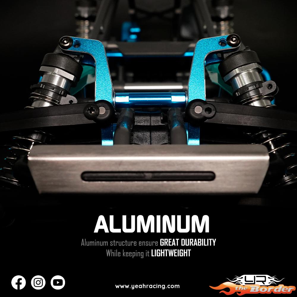 Yeah Racing Aluminium Damper Brace (Front & Rear) for Tamiya BBX (BB-01) TABB-011BU - Afbeelding 6