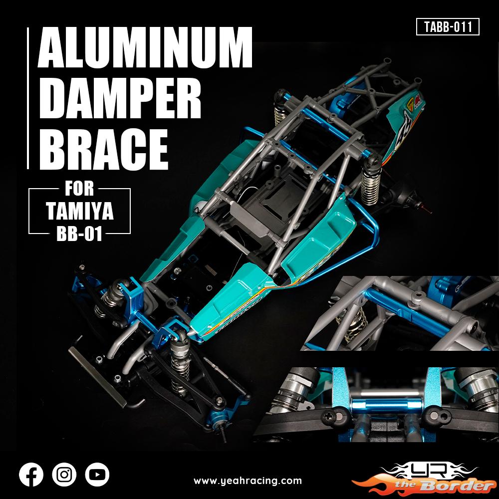 Yeah Racing Aluminium Damper Brace (Front & Rear) for Tamiya BBX (BB-01) TABB-011BU - Afbeelding 7