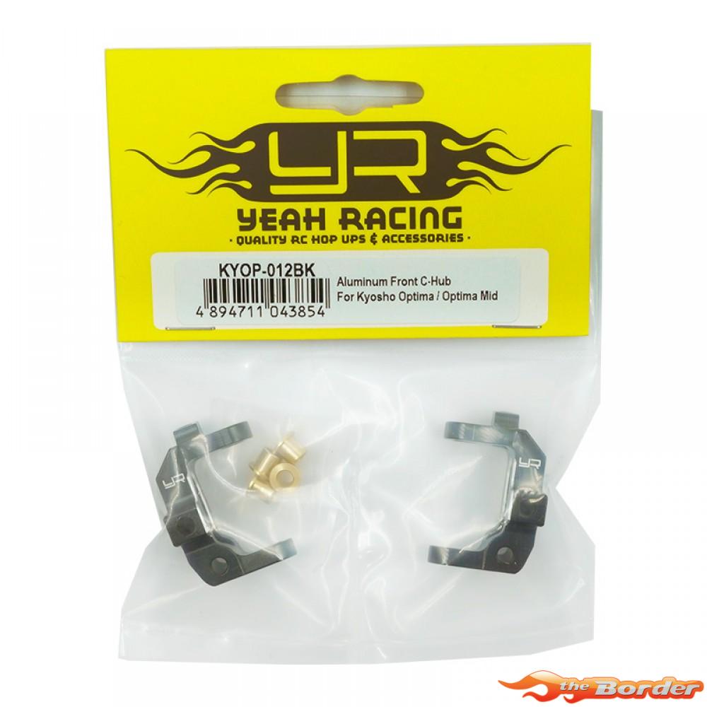 Yeah Racing Aluminium Front C-Hub for Kyosho Optima Mid KYOP-012BK - Afbeelding 3
