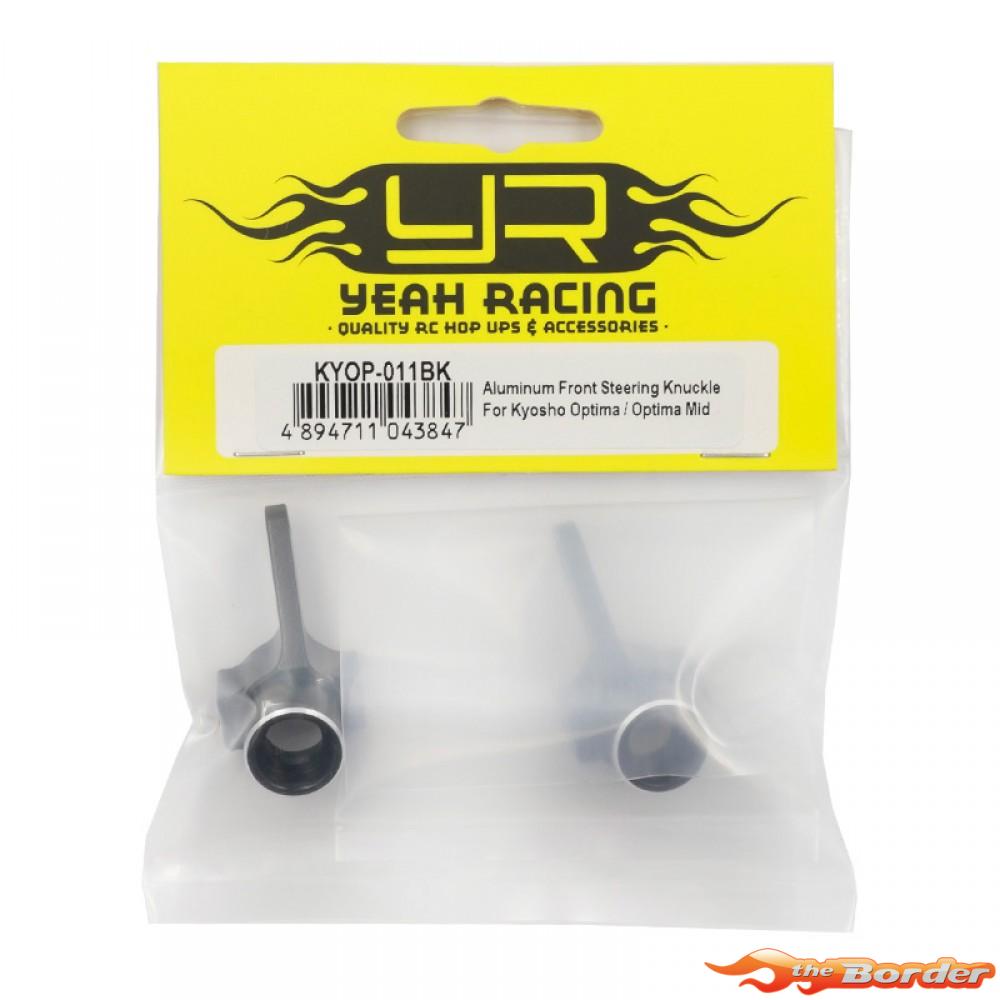 Yeah Racing Aluminium Front Steering Knuckle for Kyosho Optima Mid / Javelin KYOP-011BK - Afbeelding 3