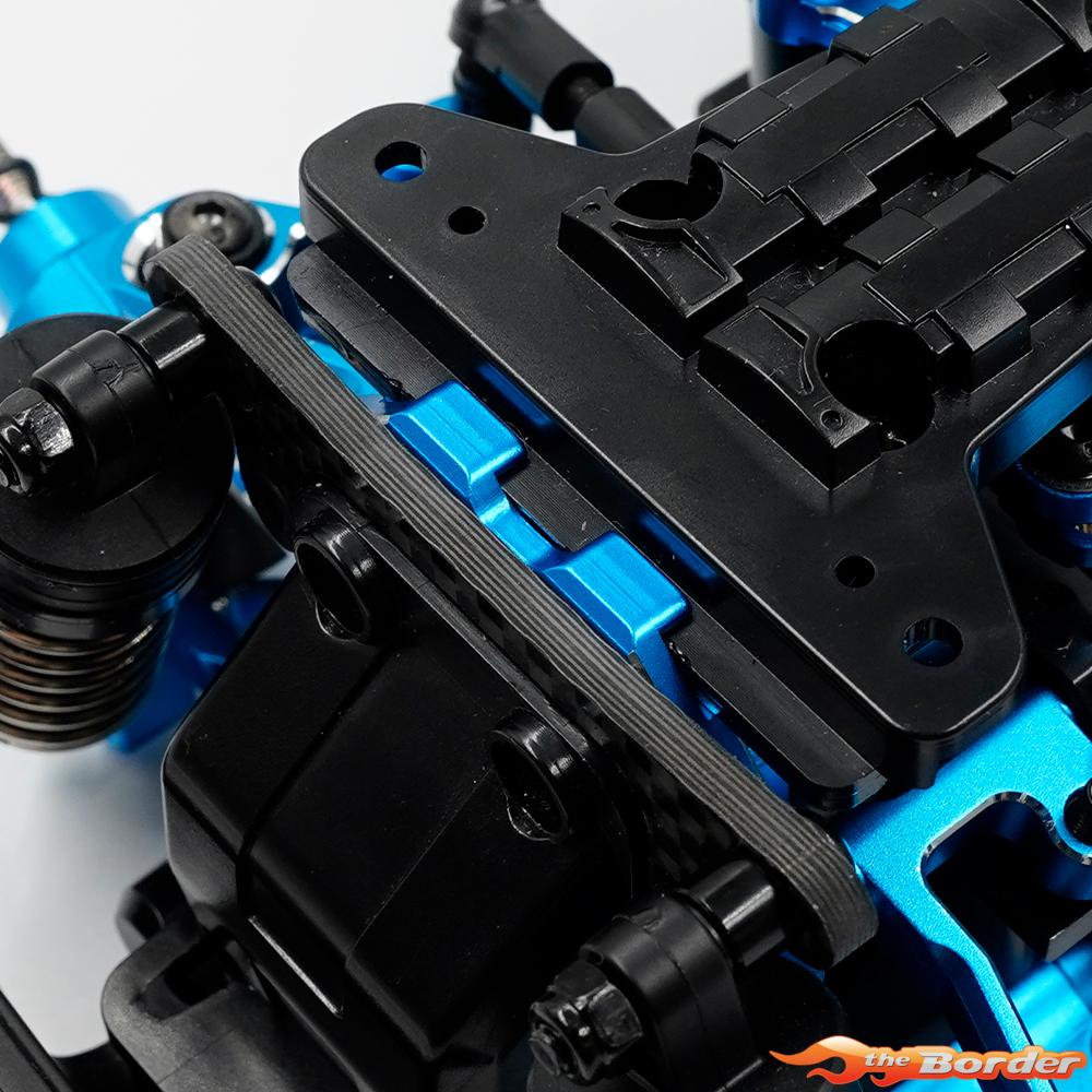 Yeah Racing Aluminium & Graphite Damper Mount for Tamiya MB-01 & BT-01 TAMB-006BU - Afbeelding 5