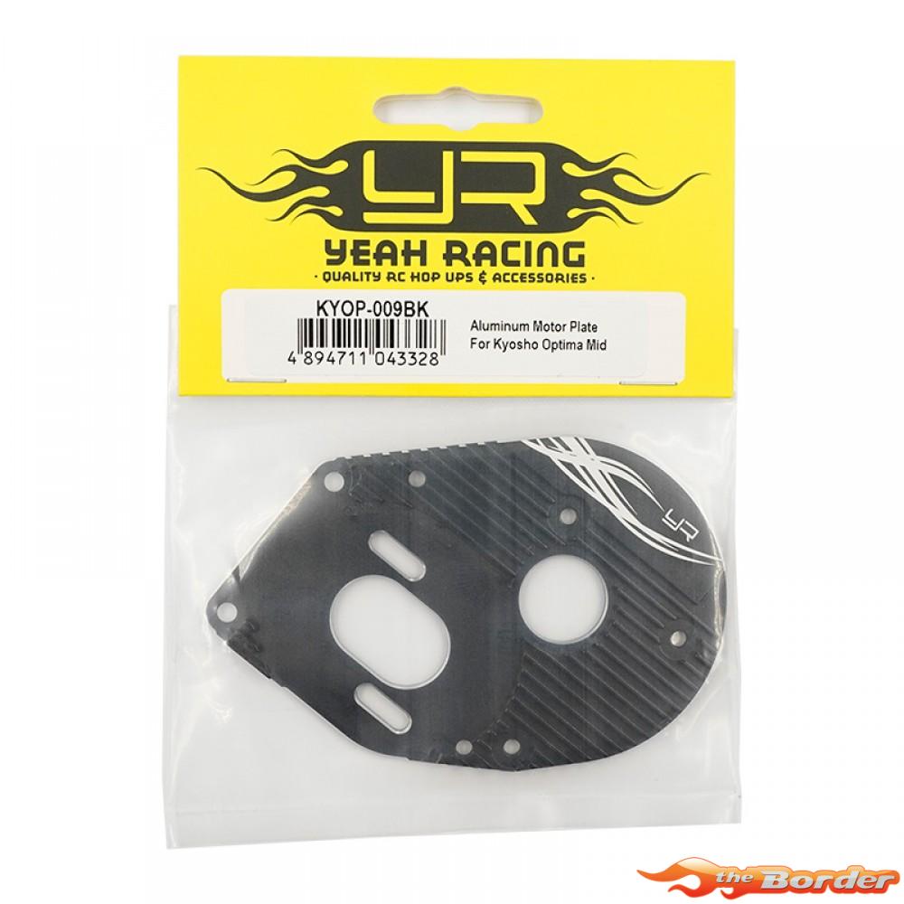 Yeah Racing Aluminium Motor Plate for Kyosho Optima Mid KYOP-009BK - Afbeelding 3