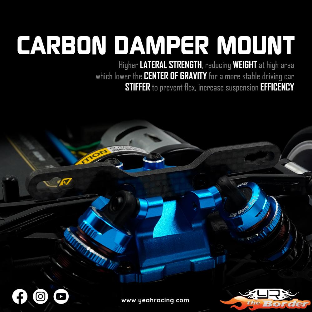 Yeah Racing Aluminium Performance Damper Upgrade Set for Tamiya TT-02 TATT-S07BU - Afbeelding 9