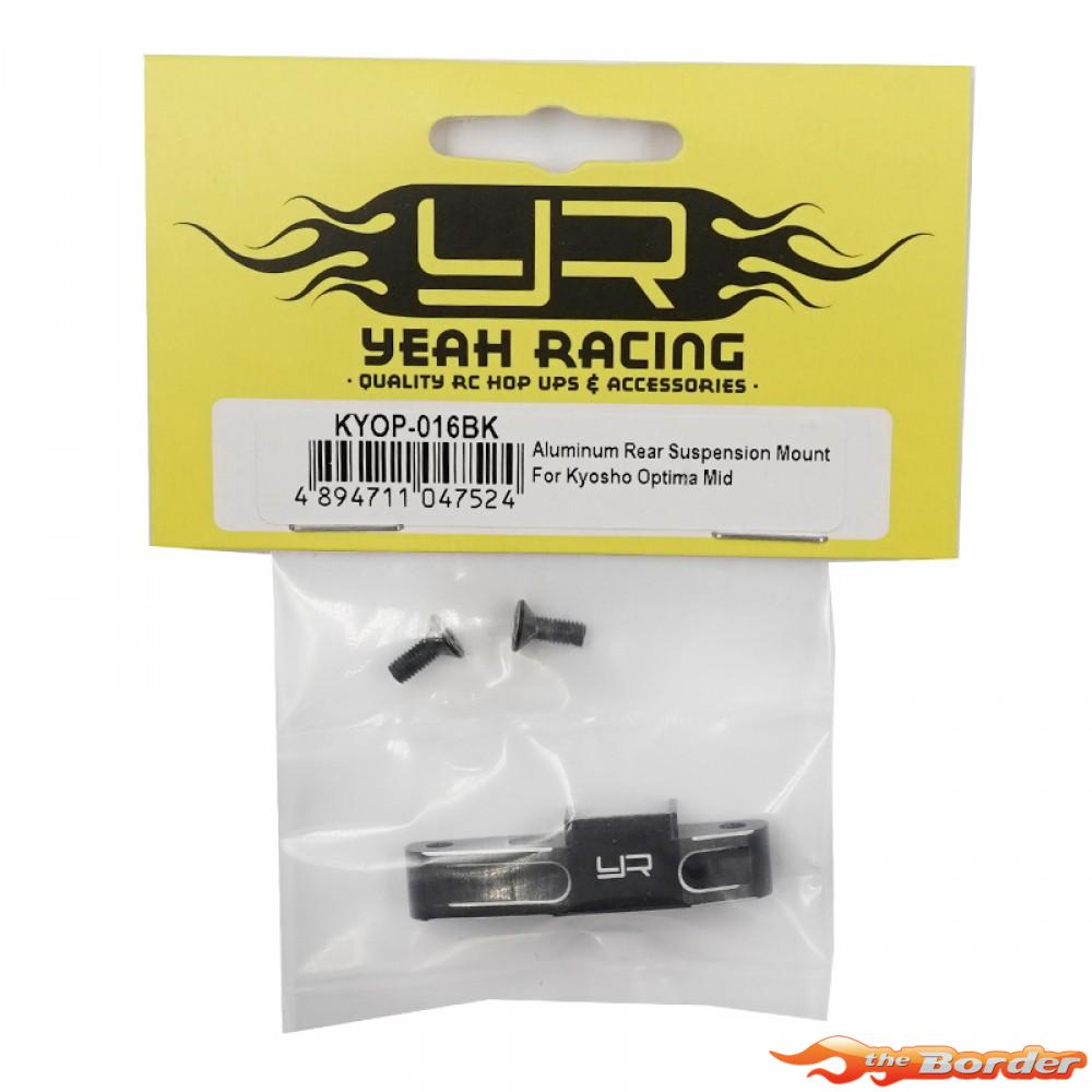 Yeah Racing Aluminium Rear Suspension Mount for Kyosho Optima Mid KYOP-016BK - Afbeelding 3