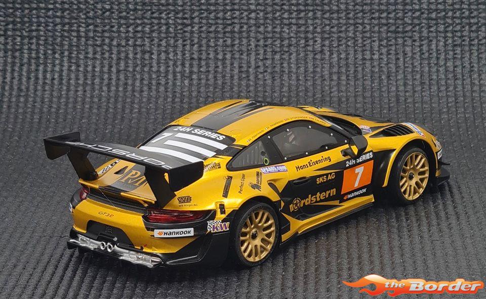 GL Racing Mini-Z Body Porsche GT3 No.7 Gold - Afbeelding 2
