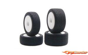 Carisma RC - GT24B WHITE WHEELS/TIRES MOUNTED CA-15636
