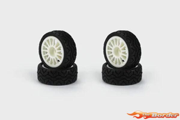 Carisma RC - GT24 - Mitsubishi Lancer Evo IV WRC - Wheel - Tire - Set 4Pcs CA-16420