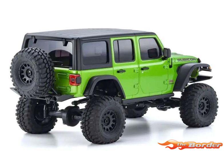 Kyosho Mini-Z 4x4 MX-01 Jeep Wrangler Unlimited Rubicon Green 32536GR Free Batt. - Afbeelding 4