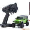 Kyosho Mini-Z 4x4 MX-01 Jeep Wrangler Unlimited Rubicon Green 32536GR Free Batt. - Afbeelding 2