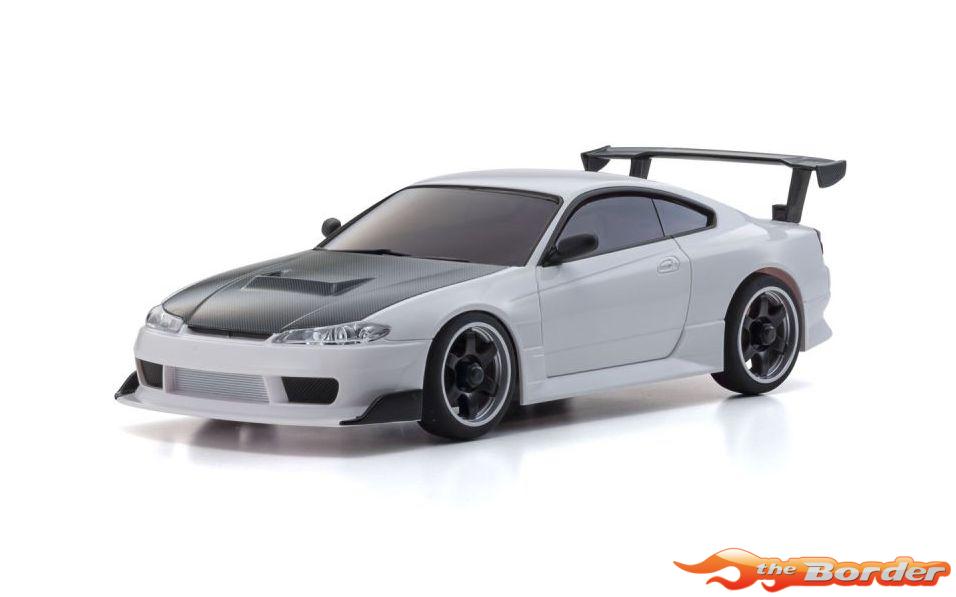 Kyosho Mini-Z Body Set Nissan Silvia S15 White w/GT Wing MZP477W