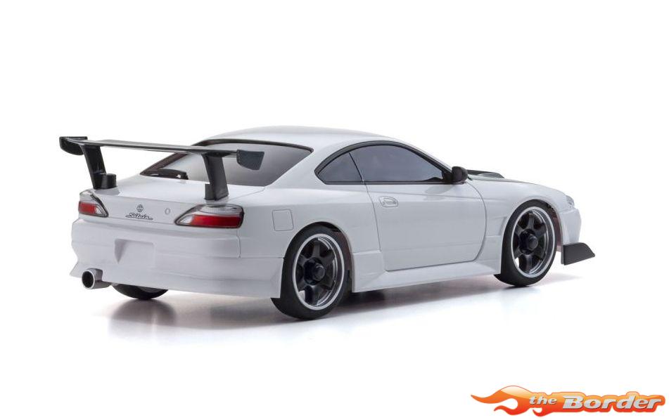 Kyosho Mini-Z Body Set Nissan Silvia S15 White w/GT Wing MZP477W - Afbeelding 3