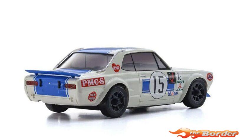 Kyosho Mini-Z Body Set Skyline 2000GT-R KPCG10 Racing'72 Blue No.15 MZP472BL - Afbeelding 3