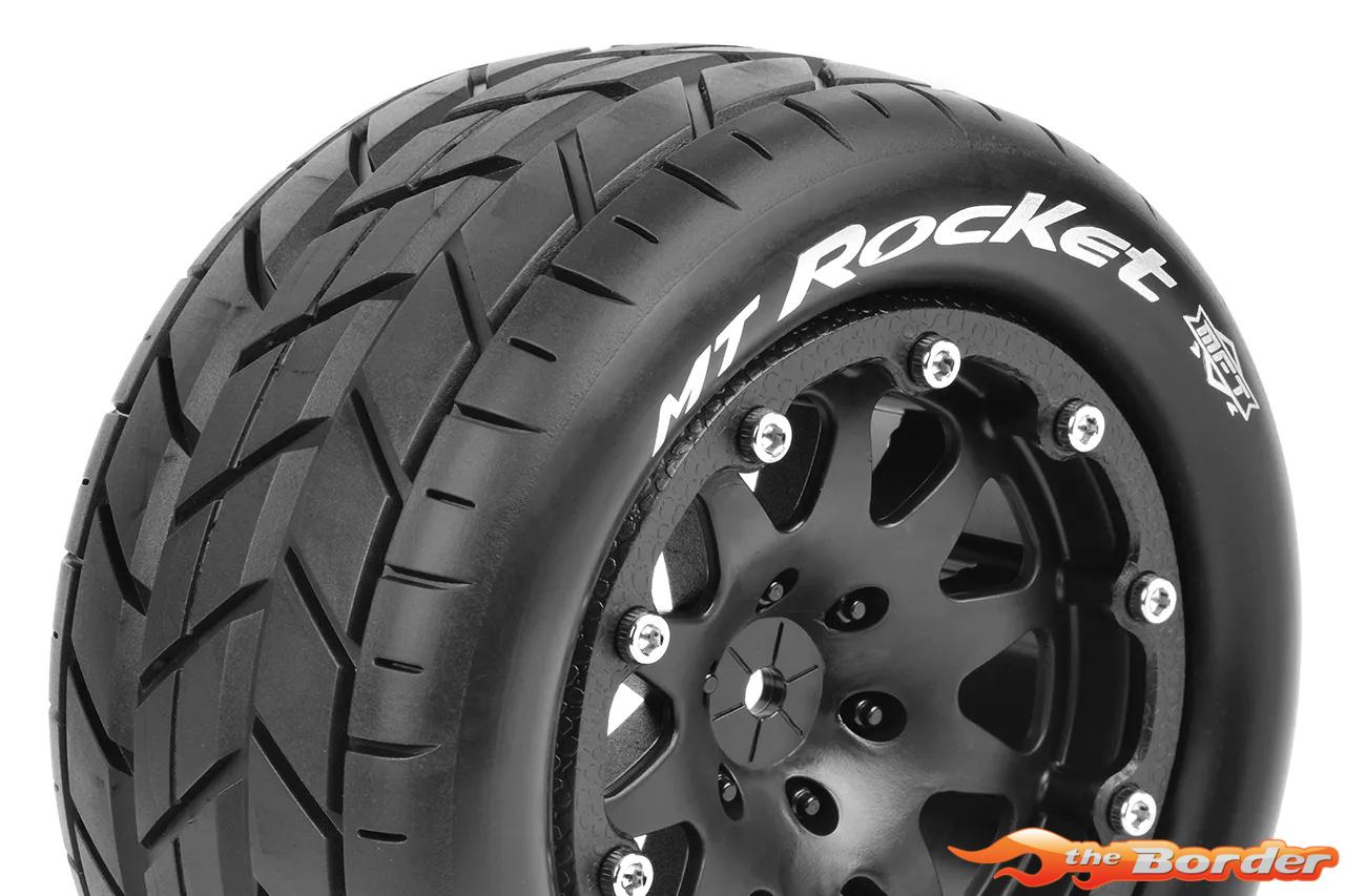 LouiseRC MT-Rocket MFT 2WD Front Tire Soft - 0 Offset Beadlock - Black LR-T3307SB