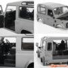 RC4WD 2015 Land Rover Defender 90 Body Set RC4ZB0215 - Afbeelding 8