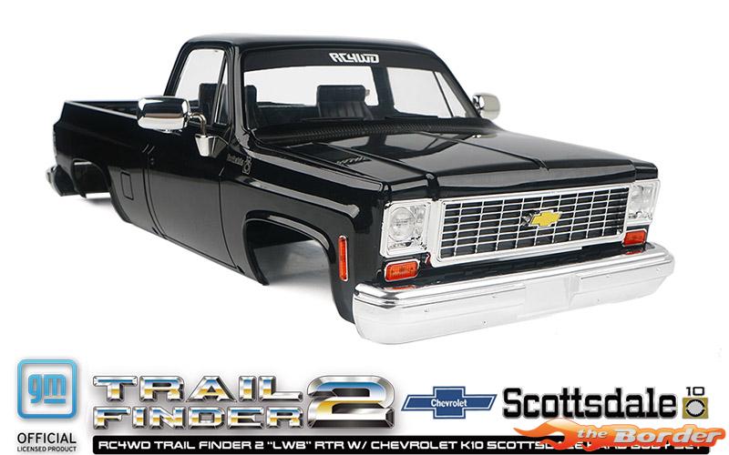 RC4WD Trail Finder 2 LWB RTR w/Chevrolet K10 Scottsdale Hard Bodyset (Black) RC4ZRTR0067 - Afbeelding 7
