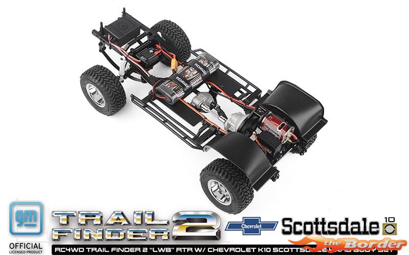 RC4WD Trail Finder 2 LWB RTR w/Chevrolet K10 Scottsdale Hard Bodyset (Red) RC4ZRTR0066 - Afbeelding 6