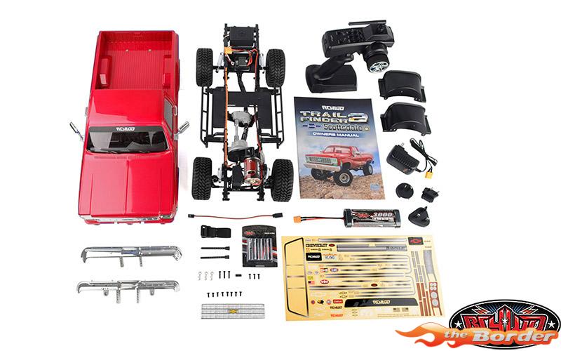 RC4WD Trail Finder 2 LWB RTR w/Chevrolet K10 Scottsdale Hard Bodyset (Red) RC4ZRTR0066