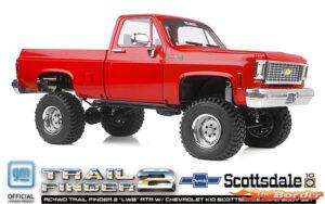 RC4WD Trail Finder 2 LWB RTR w/Chevrolet K10 Scottsdale Hard Bodyset (Red) RC4ZRTR0066